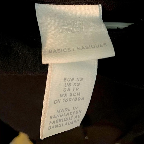 Extra long hoodie with split hem - black, women’s XS, H&M - Picture 4 of 4